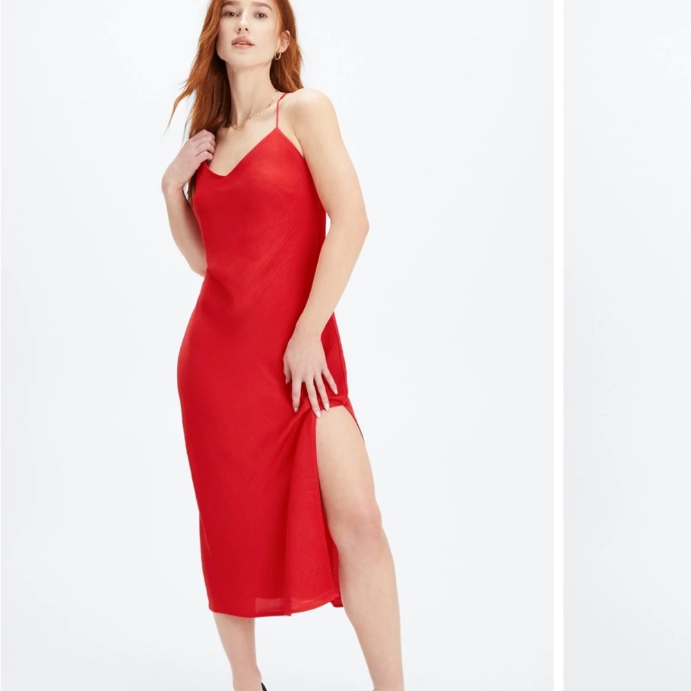 Red Slip Dress